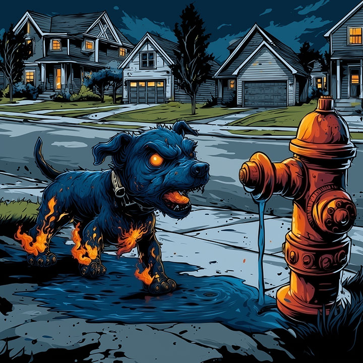 hellhound meets hydrant